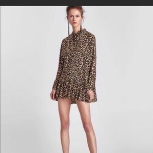 cheetah dress zara